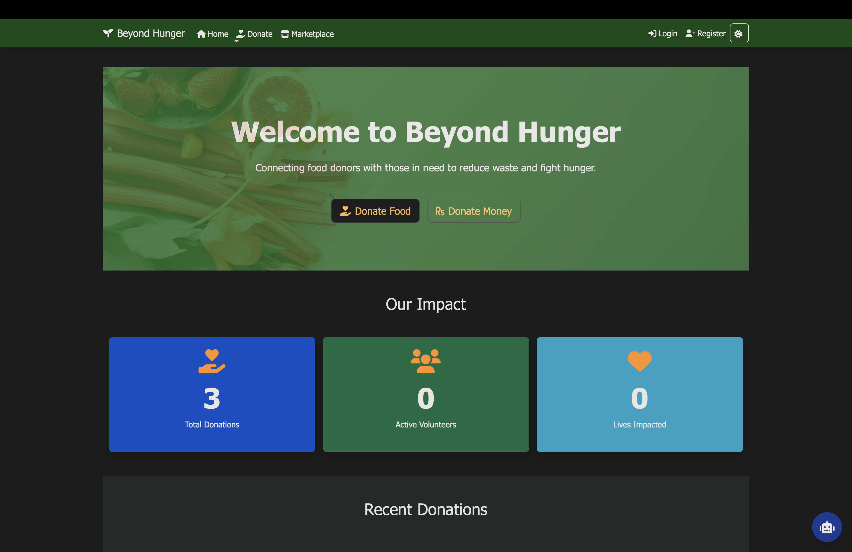 Beyond Hunger - Portfolio project thumbnail